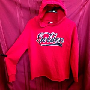 Golden Cropped Hoodie